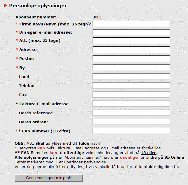 Personlige oplysninger